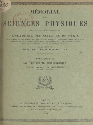 cover image of La télémétrie monostatique